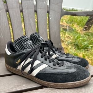 Adidas Black and White Samba Sneakers
